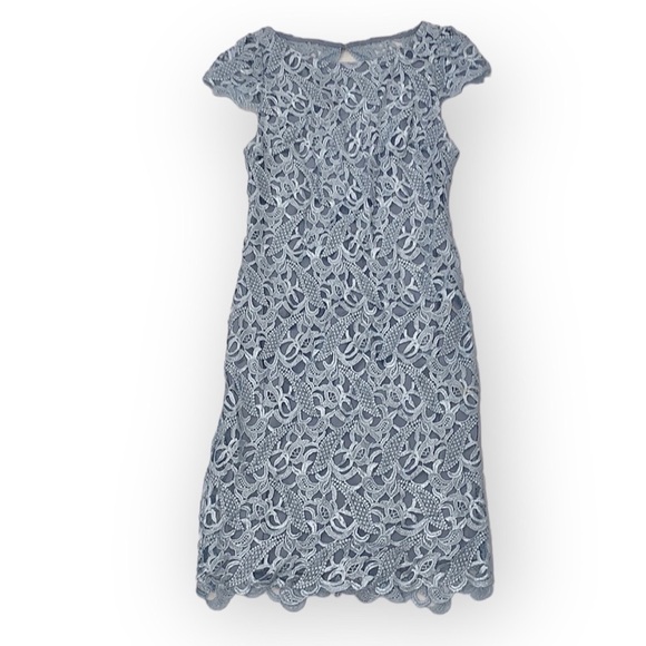 ALICE + Olive blue open back cut out lace dress size XS - Picture 3 of 16